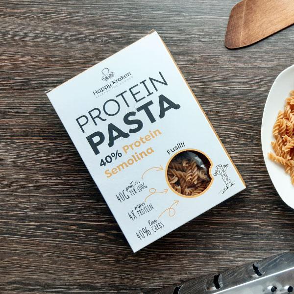 Protein Pasta Semolina 40% Protein - Fusilli